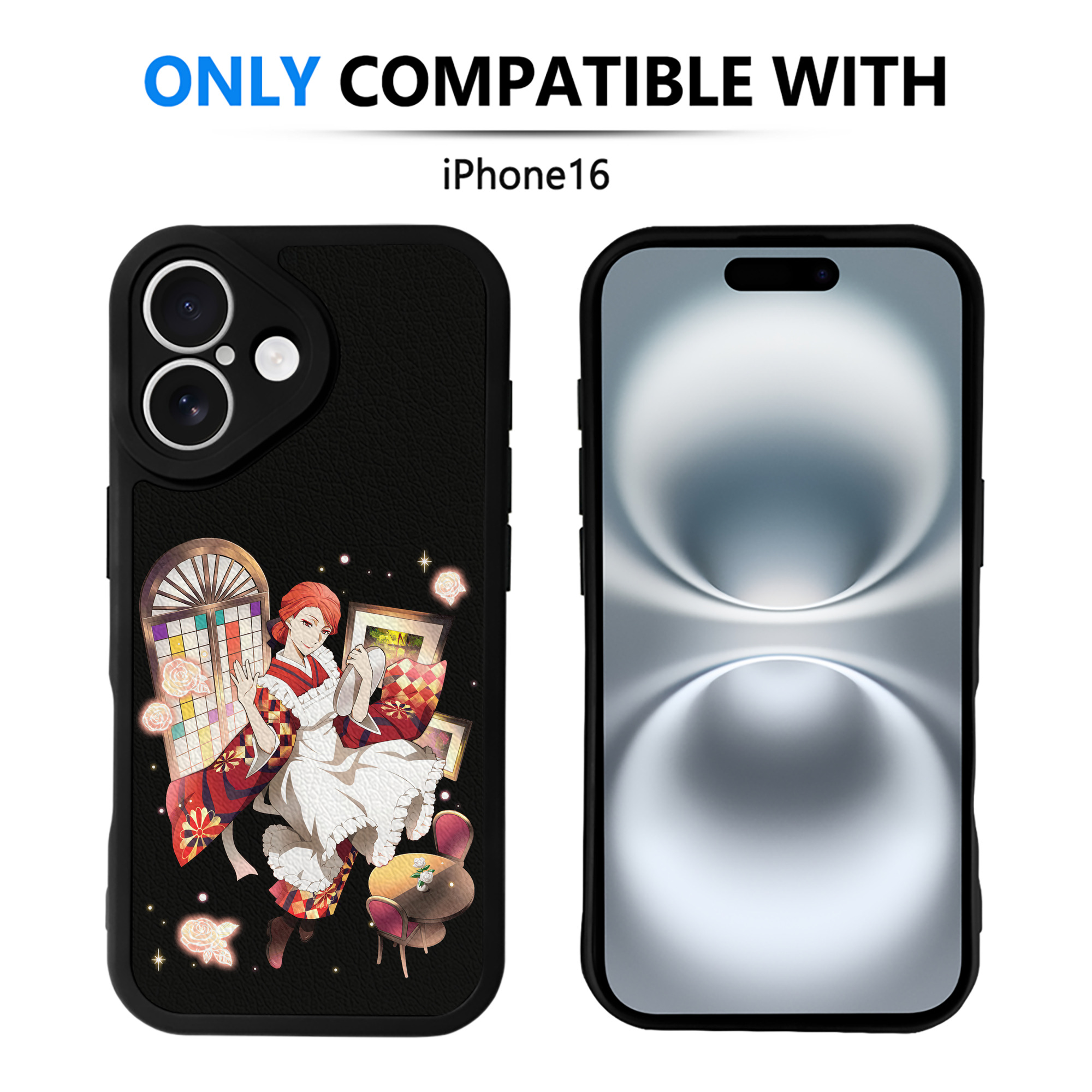 （画像用） 文豪ストレイドッグス Bungo Stray Dogs 【iPhone 16シリーズ対応】シリコンスマホケース（レザー調） 材質：シリコン